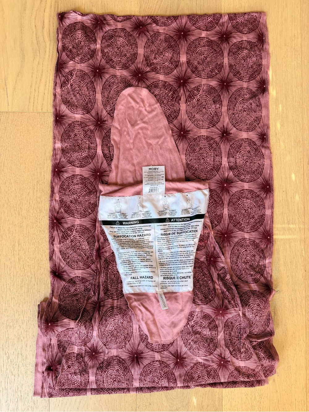 Moby Wrap designed by Petunia Pickle Bottom Pink - Picture 5 of 6